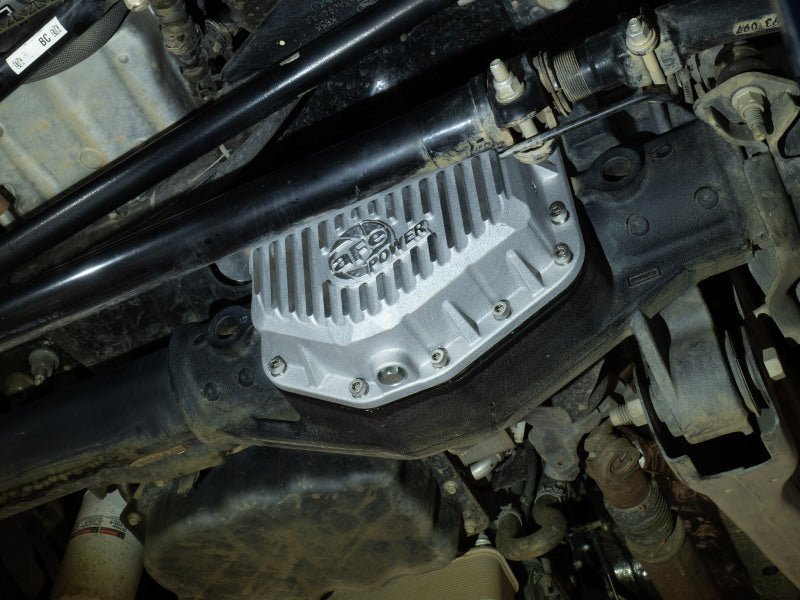 aFe POWER Street Series Front Diff Cover Raw w/ Machined Fins Ford F-250/350 23-26(Dana M235)