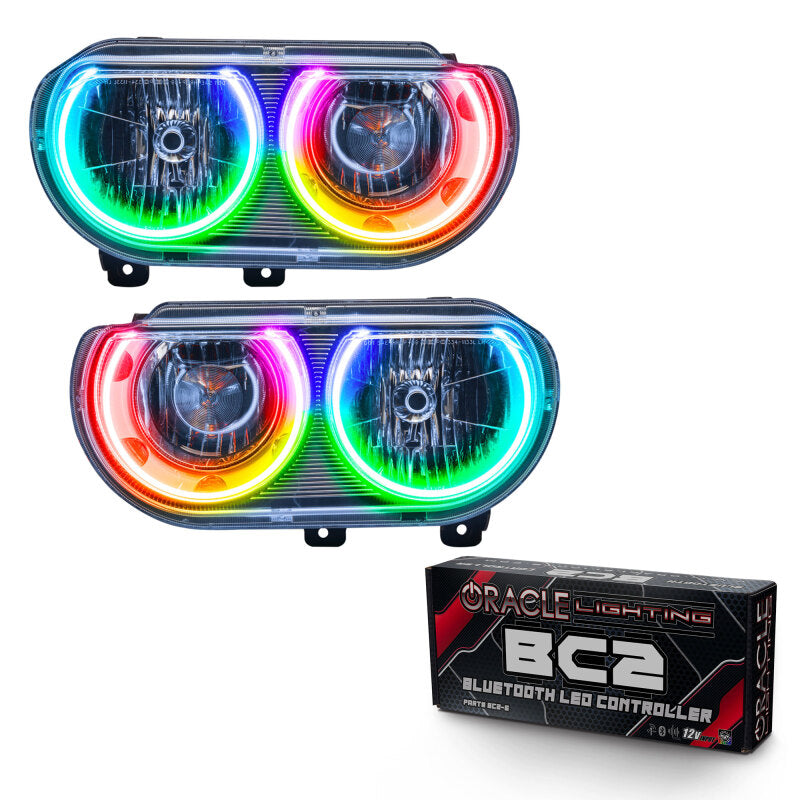 ORACLE Lighting Oracle 08-14 Dodge Challenger SMD HL (Non-HID) - ColorSHIFT w/ BC1 Controller