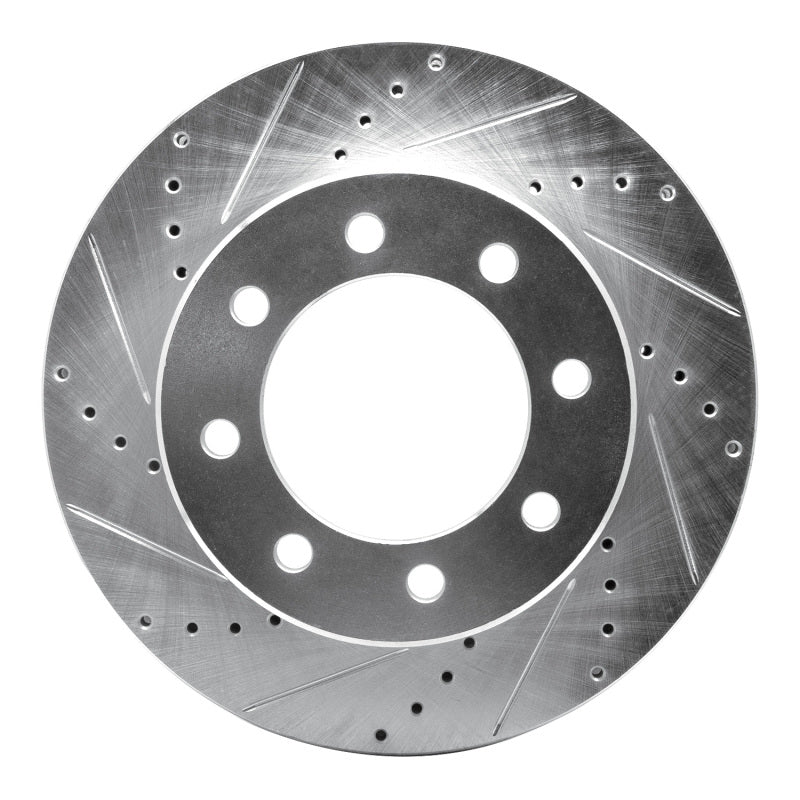 R1 Concepts R1 09-25 Dodge Ram 3500 Front Left Drilled & Slotted Silver Brake Rotor