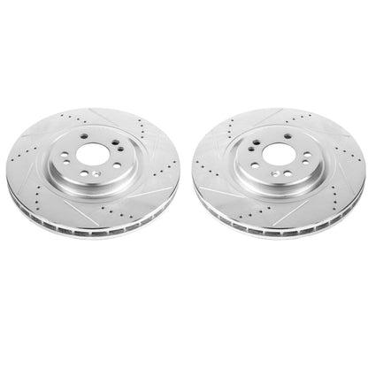 PowerStop Power Stop 00-03 Mercedes-Benz ML55 AMG Front Evolution Drilled & Slotted Rotors - Pair