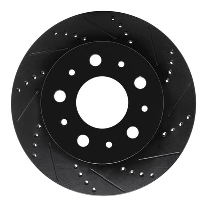R1 Concepts R1 14-21 Ram Promaster 2500 Rear Right Drilled & Slotted Black Brake Rotor