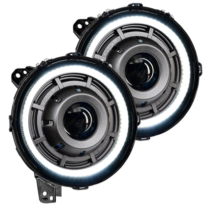 ORACLE Lighting Oracle Jeep Wrangler JL Oculus Bi-LED Projector Headlights- Graphite Metallic - 5500K