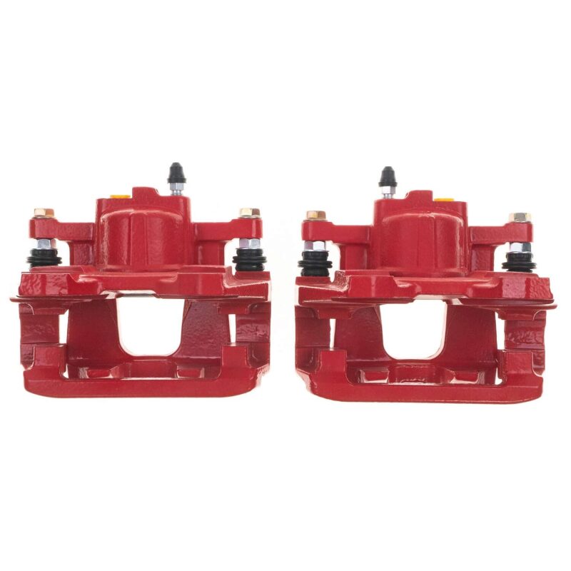 PowerStop Power Stop 07-18 Jeep Wrangler JK Rear Red Caliper Pair w/Bracket