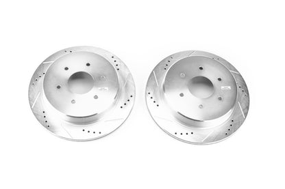 PowerStop Power Stop 17-18 Nissan Titan Rear Evolution Drilled & Slotted Rotors - Pair