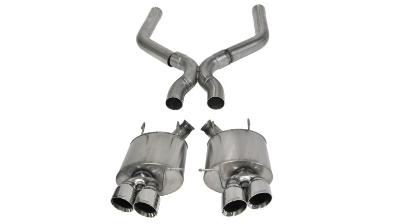 CORSA Performance Corsa 2013-2014 Ford Mustang Shelby GT500 5.8L V8 Polished Sport Axle-Back + XO Exhaust