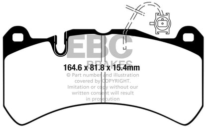 EBC 2016+ Alfa Romeo Giulia 2.9L Twin Turbo Bluestuff Front Brake Pads