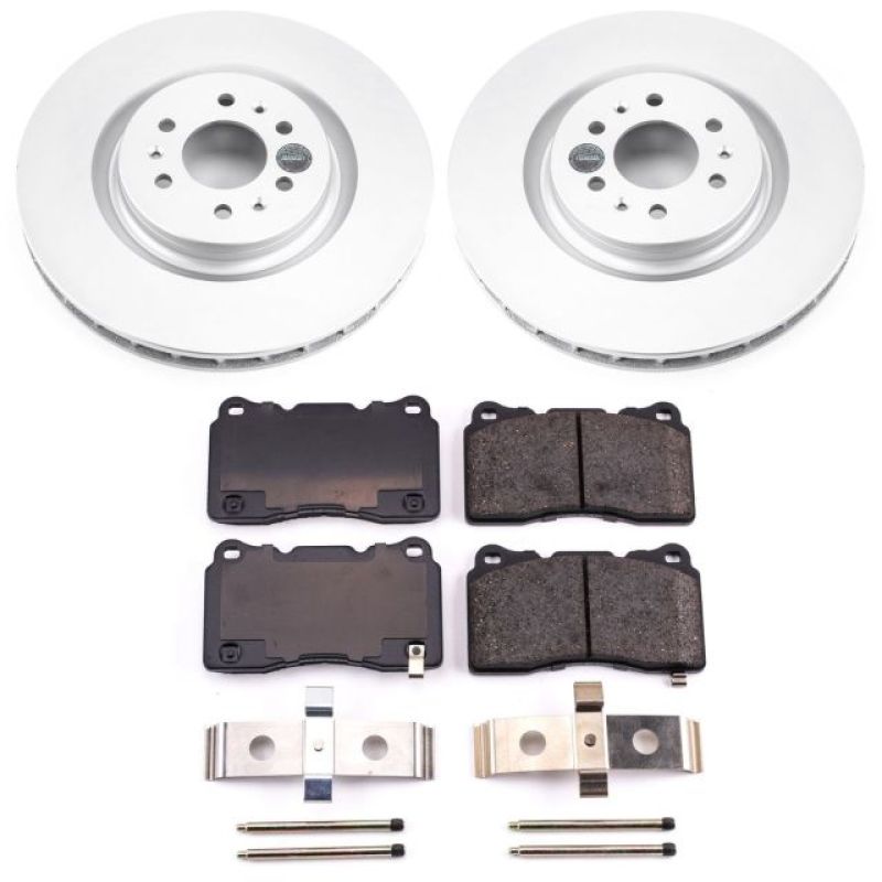 PowerStop Power Stop 04-07 Cadillac CTS Front Z17 Evolution Geomet Coated Brake Kit