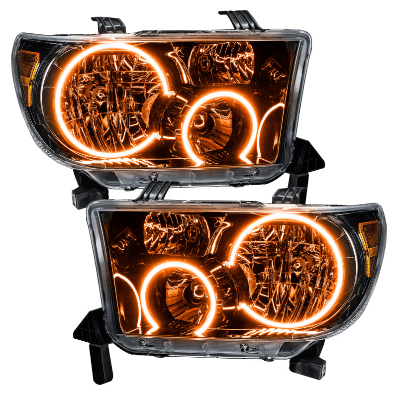 ORACLE Lighting Oracle 07-11 Toyota Tundra Pre-Assembled Headlights - Black Housing - w/ 2.0 Controller