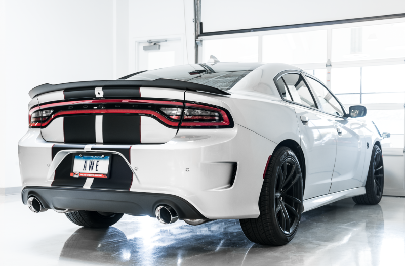AWE Tuning 2017+ Dodge Charger 5.7L Touring Edition Exhaust - Non-Resonated - Chrome Silver Tips