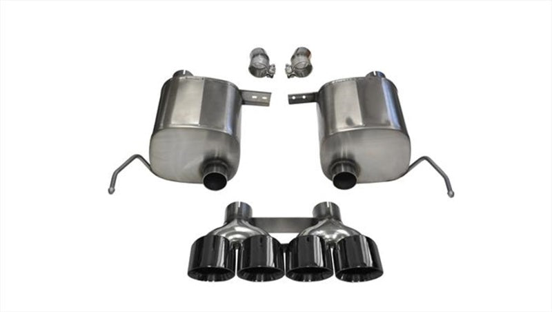 CORSA Performance Corsa 2014-2019 Corvette C7 Coupe 6.2L V8 AT/MT 2.75in Valve-Back Dual Rear Exit Black Sport Exhaust