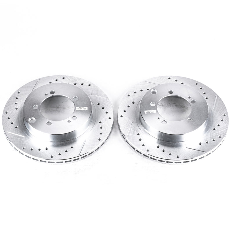 PowerStop Power Stop 94-96 Dodge Stealth Rear Evolution Drilled & Slotted Rotors - Pair
