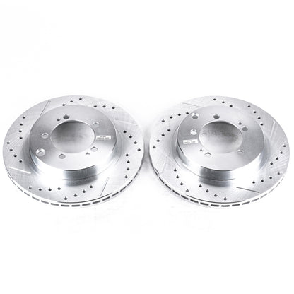 PowerStop Power Stop 94-96 Dodge Stealth Rear Evolution Drilled & Slotted Rotors - Pair