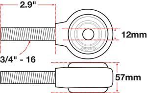 SPC Performance xAxis Rod End Ball Joint