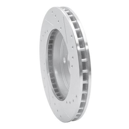 R1 Concepts R1 91-95 Toyota MR2 Front Left Drilled & Slotted Silver Brake Rotor