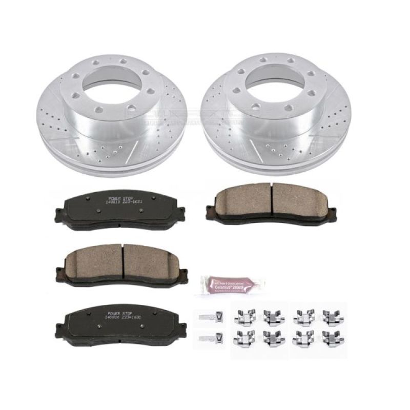 PowerStop Power Stop 2012 Ford F-350 Super Duty Front Z23 Evolution Brake Kit