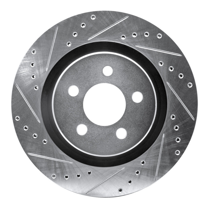 R1 Concepts R1 11-12 Jeep Liberty Front Left Drilled & Slotted Silver Brake Rotor
