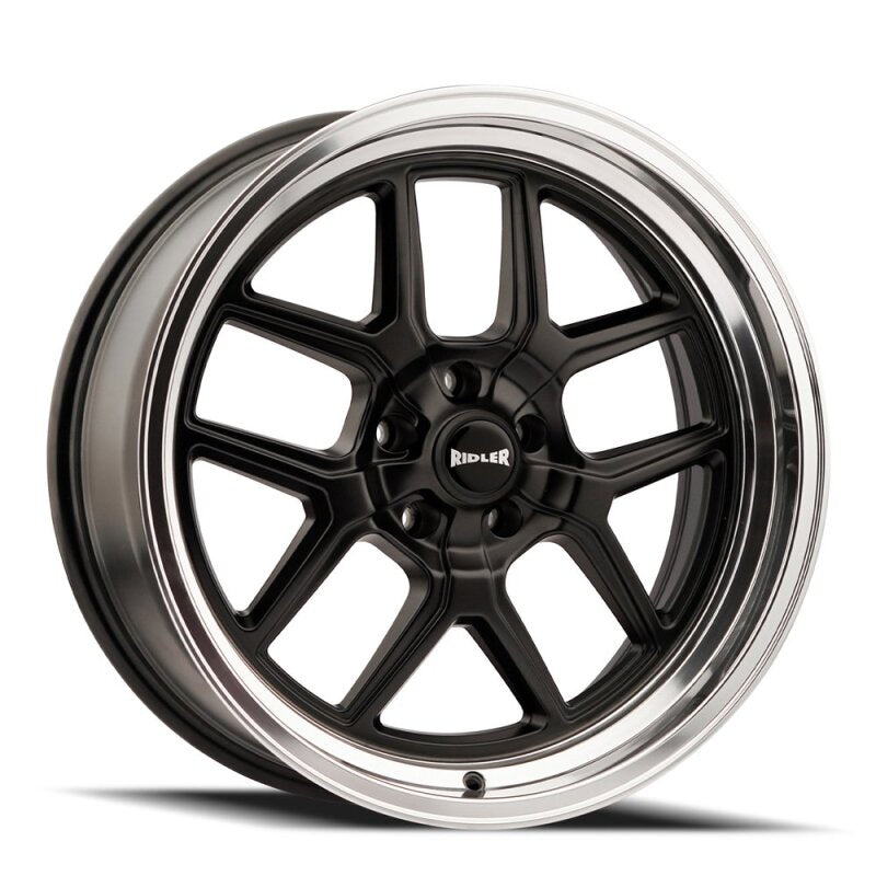 Ridler Wheels Ridler 610 20x10 / 5x127 BP / 0mm Offset / 83.82mm Hub Matte Black Polished Wheel