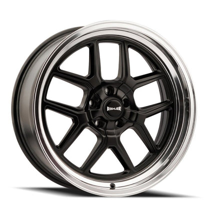 Ridler Wheels Ridler 610 20x10 / 5x127 BP / 0mm Offset / 83.82mm Hub Matte Black Polished Wheel