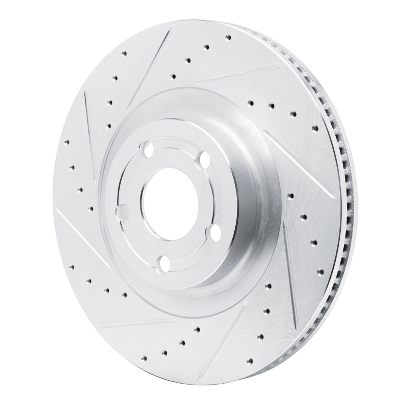 R1 Concepts R1 22-25 Ford Maverick Front Left Drilled & Slotted Silver Brake Rotor