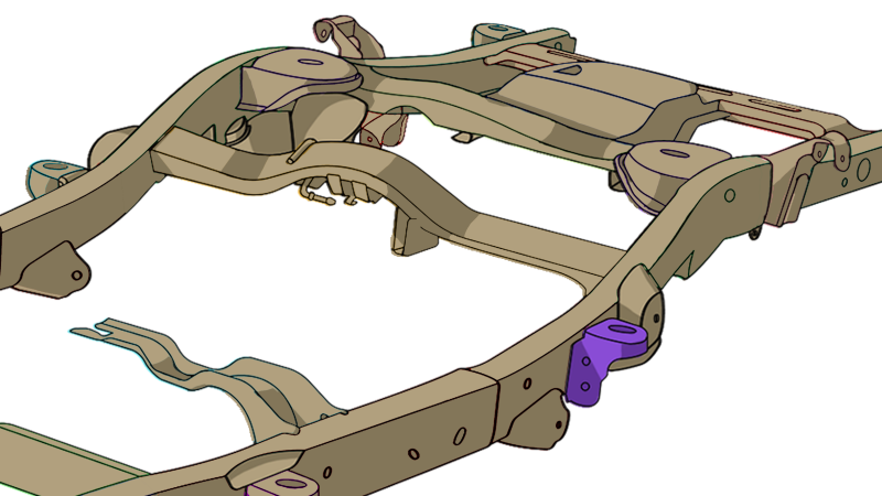 RustBuster Rust Buster Avalanche/Suburban/Yukon Center Rear Body Frame Mount
