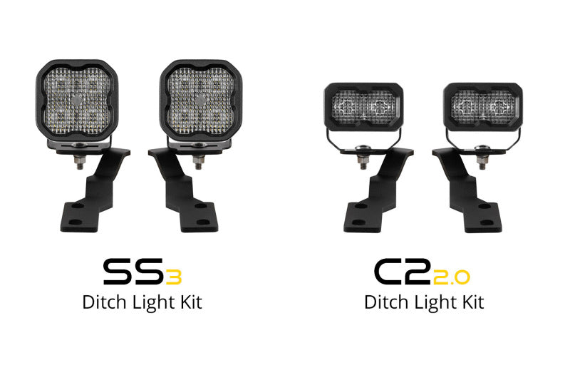 Diode Dynamics 16-21 Toyota Tacoma Sport SS3 LED Ditch Light Kit - Yellow Combo
