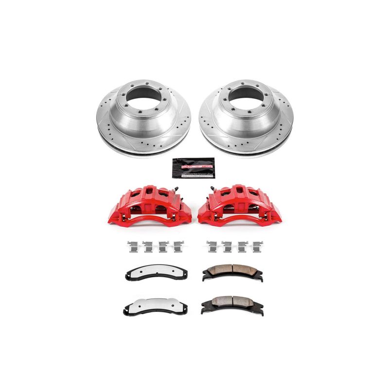 PowerStop Power Stop 08-19 Ford E-350 Super Duty Rear Z36 Truck & Tow Kit w/Cals
