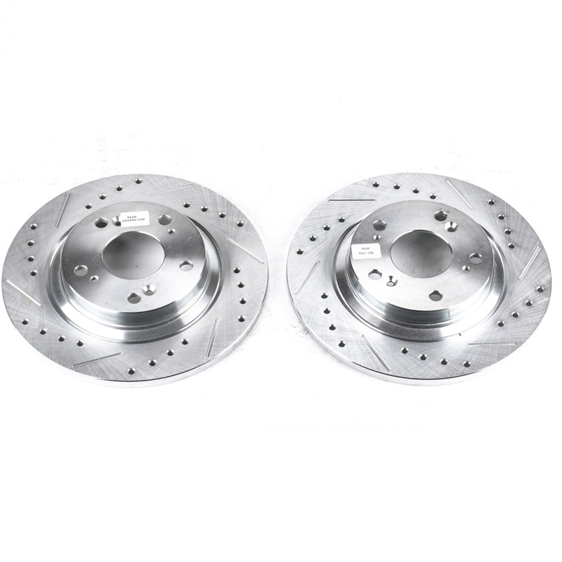 PowerStop Power Stop 00-09 Honda S2000 Rear Evolution Drilled & Slotted Rotors - Pair