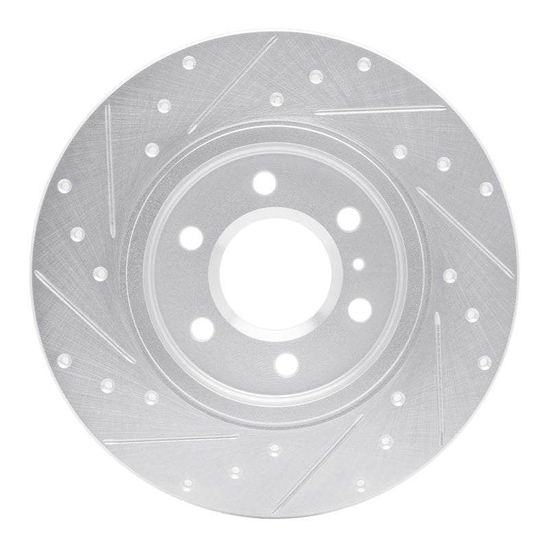R1 Concepts R1 06-06 Buick TERRAZA Rear Right Drilled & Slotted Silver Brake Rotor