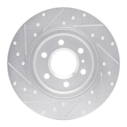 R1 Concepts R1 06-06 Buick TERRAZA Rear Right Drilled & Slotted Silver Brake Rotor