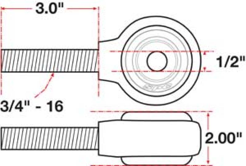 SPC Performance xAxis Rod End Ball Joint