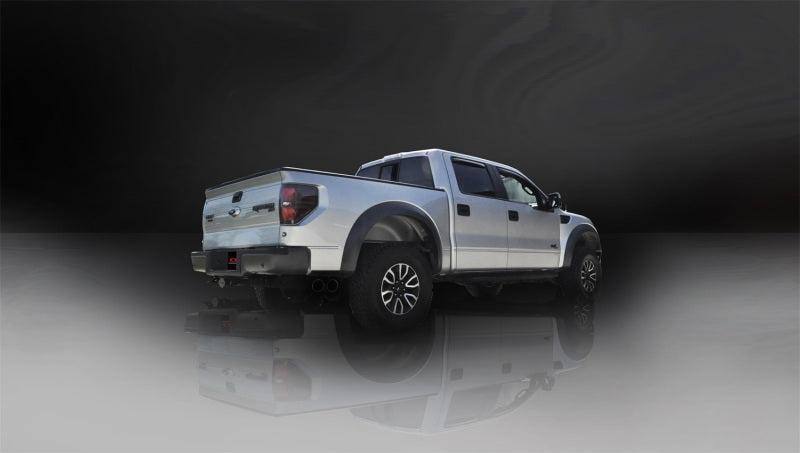 CORSA Performance Corsa 2011-2014 Ford F-150 Raptor 6.2L V8 Black Sport Cat-Back Exhaust