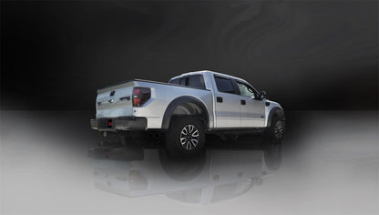 CORSA Performance Corsa 2011-2014 Ford F-150 Raptor 6.2L V8 Black Sport Cat-Back Exhaust