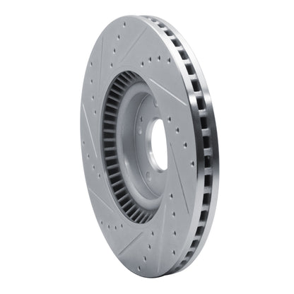 R1 Concepts R1 20-25 Hyundai Palisade Front Right Drilled & Slotted Silver Brake Rotor