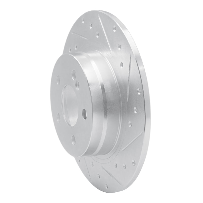 R1 Concepts R1 08-15 Mercedes-Benz C250 Rear Right Drilled & Slotted Silver Brake Rotor