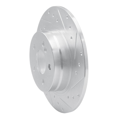 R1 Concepts R1 08-15 Mercedes-Benz C250 Rear Right Drilled & Slotted Silver Brake Rotor