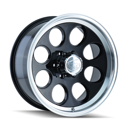 ION Wheels ION Type 171 16x8 / 8x170 BP / -5mm Offset / 130.8mm Hub Black/Machined Wheel