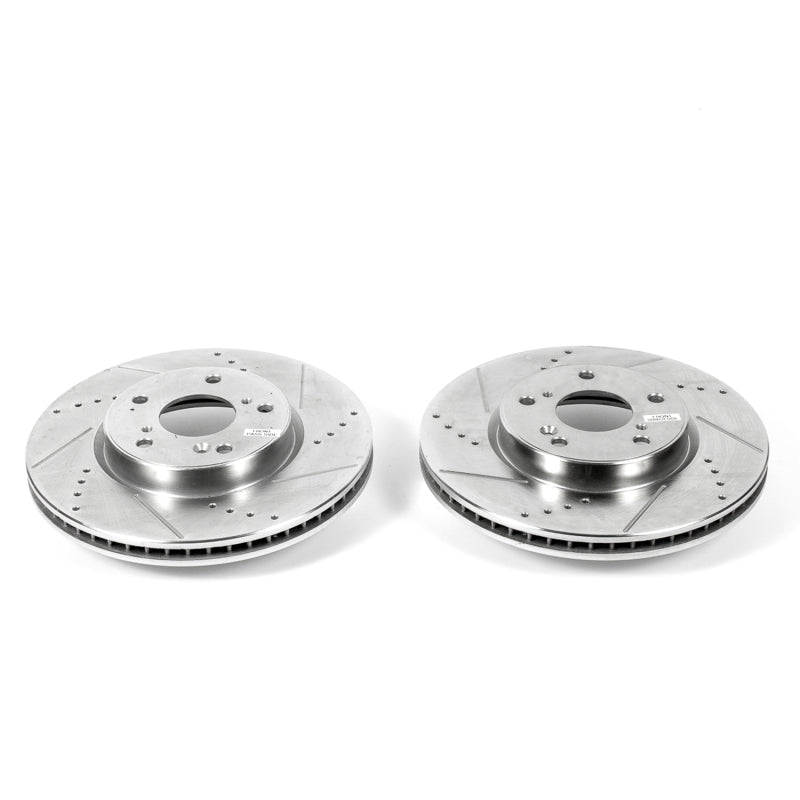 PowerStop Power Stop 13-19 Honda Accord Front Evolution Drilled & Slotted Rotors - Pair