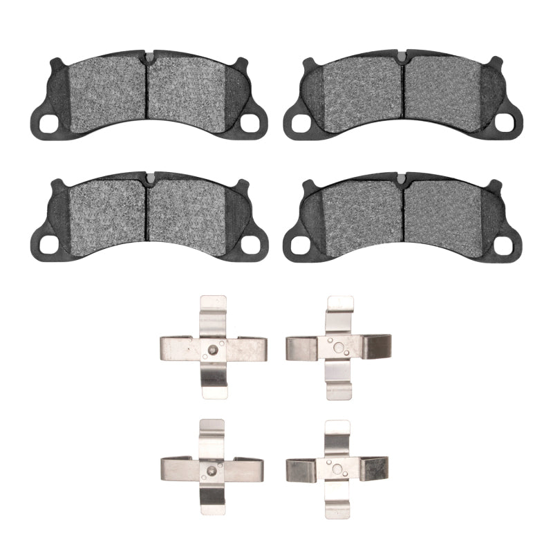 R1 Concepts R1 12-16 Porsche Boxster Front Semi Met Pads & Hardware Kit