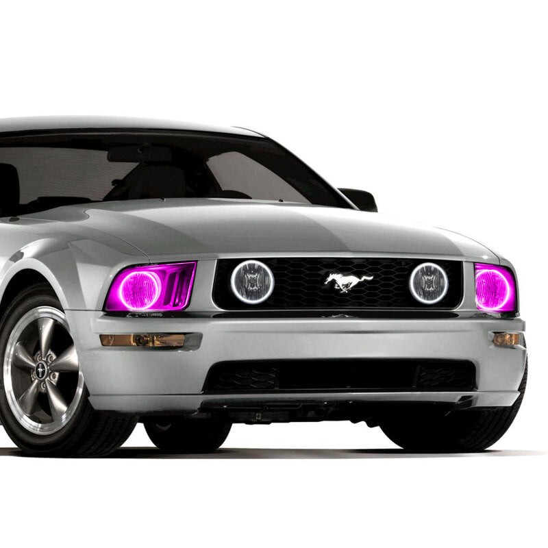 ORACLE Lighting Oracle Ford Mustang 05-09 Halo Kit - ColorSHIFT w/o Controller