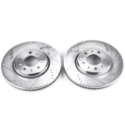 PowerStop Power Stop 03-05 Cadillac CTS Front Evolution Drilled & Slotted Rotors - Pair