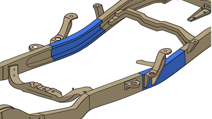 Rustbuster Leaf Spring Frame Section Left Side