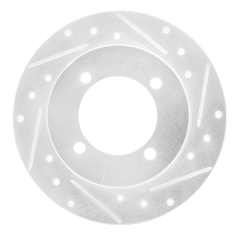R1 Concepts R1 94-96 Hyundai Elantra Rear Right Drilled & Slotted Silver Brake Rotor