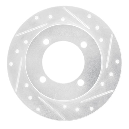 R1 Concepts R1 94-96 Hyundai Elantra Rear Right Drilled & Slotted Silver Brake Rotor