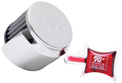 K&N Engineering K&N 1in Flange L x 3in OD x 2.5in Height Clamp On Crankcase Vent Filter