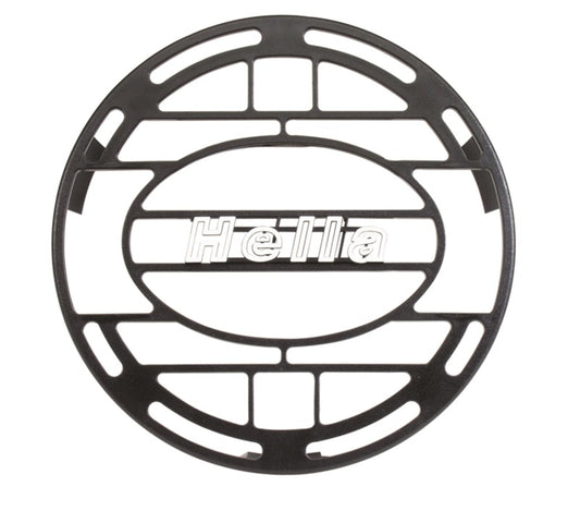 Hella Stone Shield Round Plastic Black Hella Logo Light Cover  (MOQ 10)