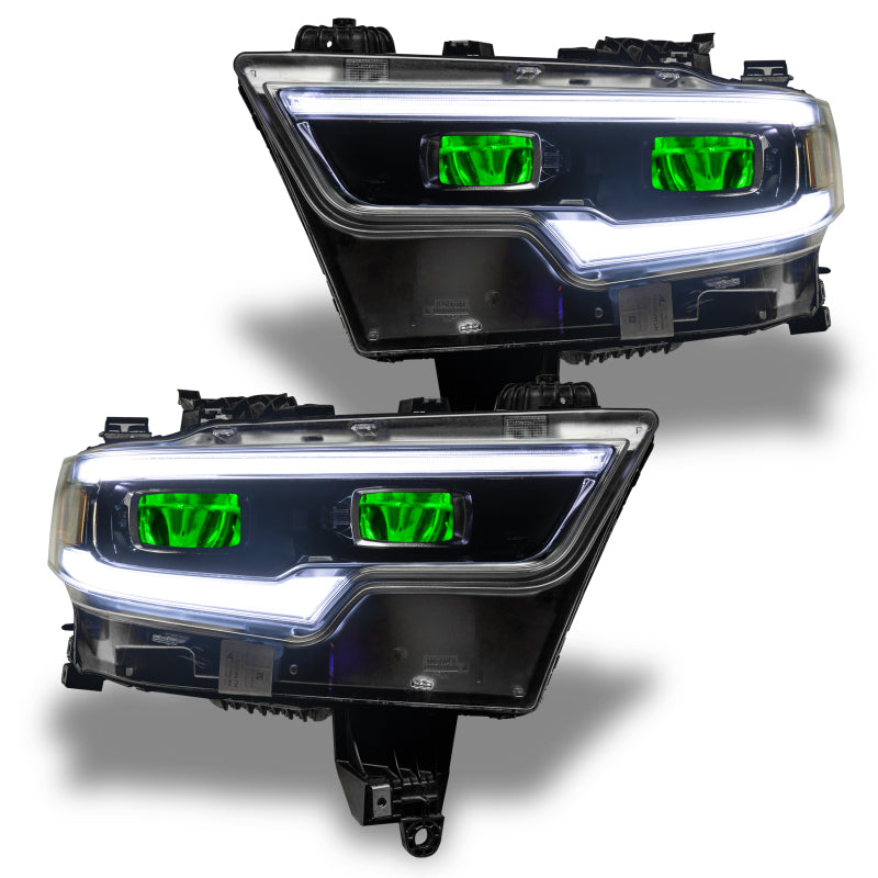 ORACLE Lighting Oracle 19-21 RAM 1500 RGB Headlight Demon Eye Kit - LED Projector - w/o Controller