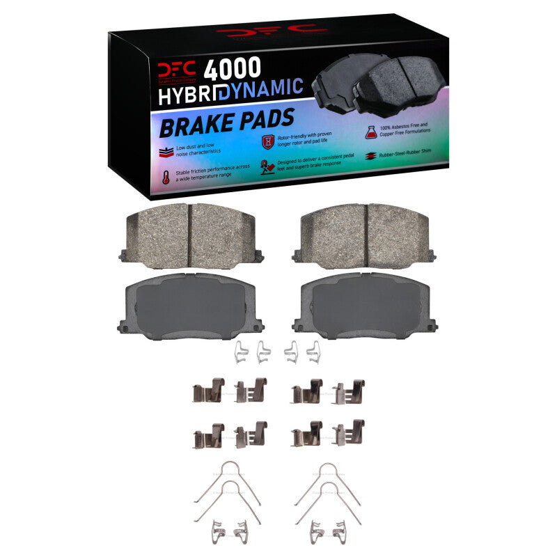 DFC 87-93 Lexus ES250 Front 4000 HybriDynamic Brake Pads and Hardware Kit