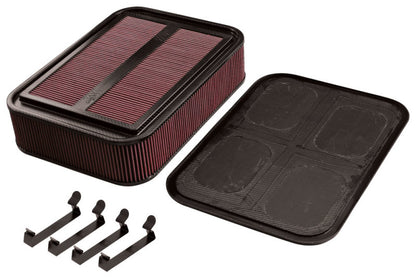 K&N Engineering K&N Custom Racing Assembly Carbon Fiber 4in Air Box w/ Base and Hardware - Large