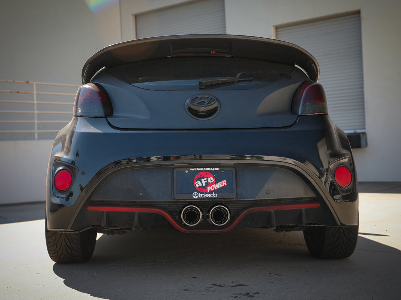 aFe Takeda 13-17 Hyundai Veloster L4-1.6L 2-1/2in 304 SS Axle-Back Exhaust w/ Polished Tips