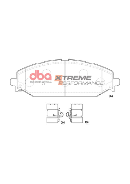DBA 2022 Jeep Wagoneer XP Performance Front Brake Pads
